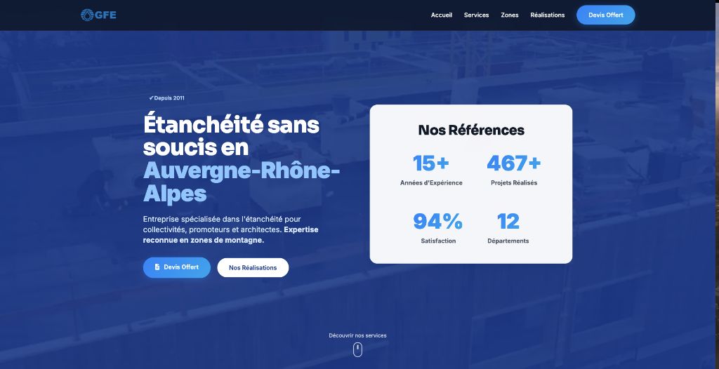 Site GFE Étanchéité